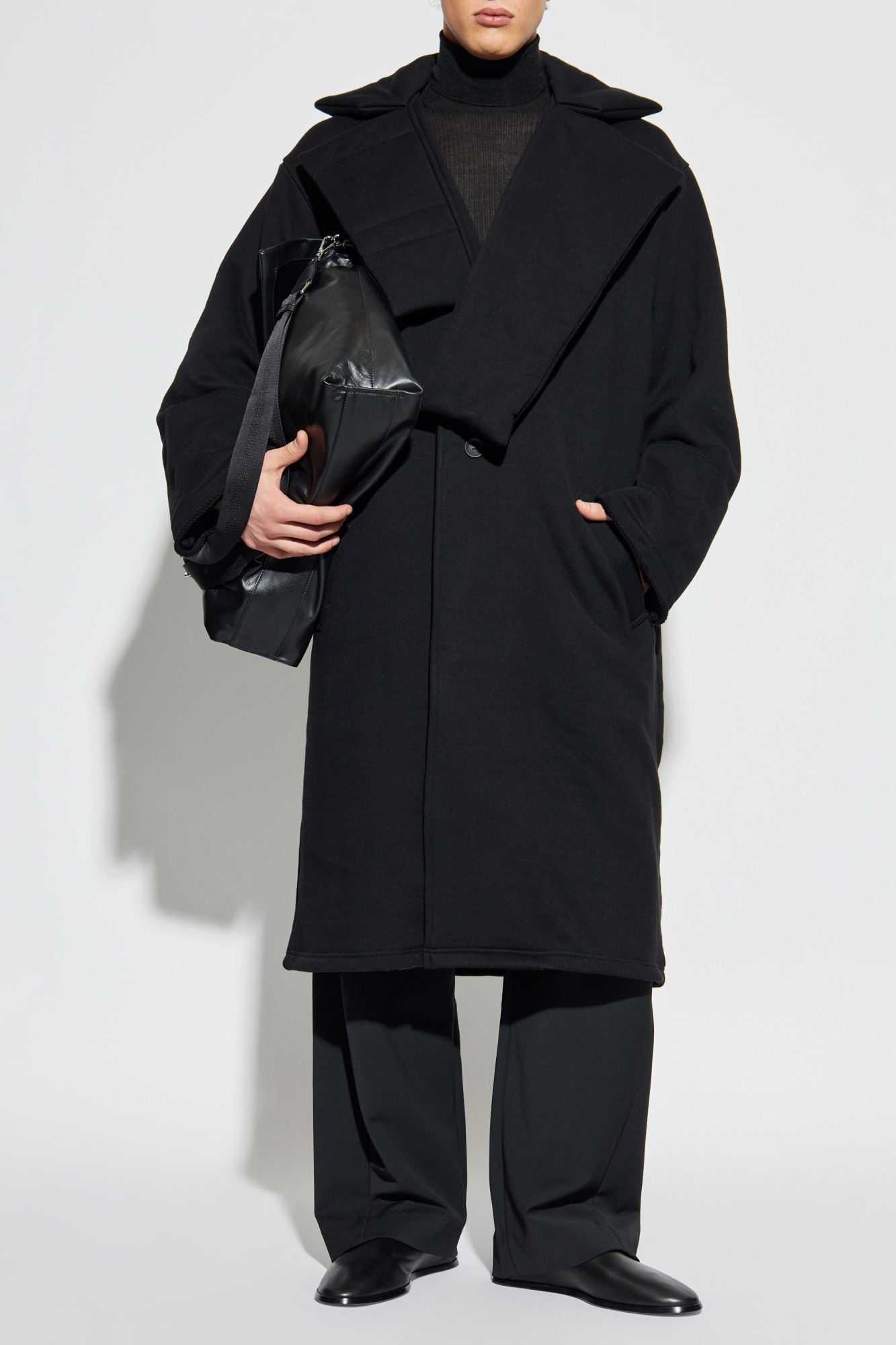Black Cotton coat Yohji Yamamoto - Vitkac Canada